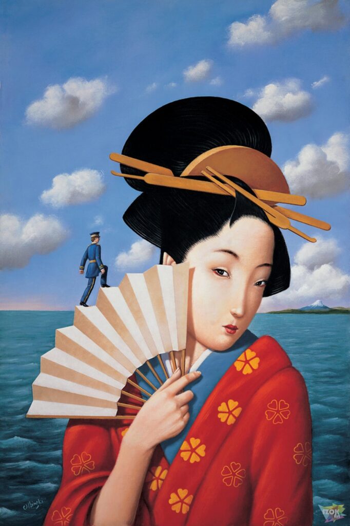 Rafał Olbiński-Madame butterfly