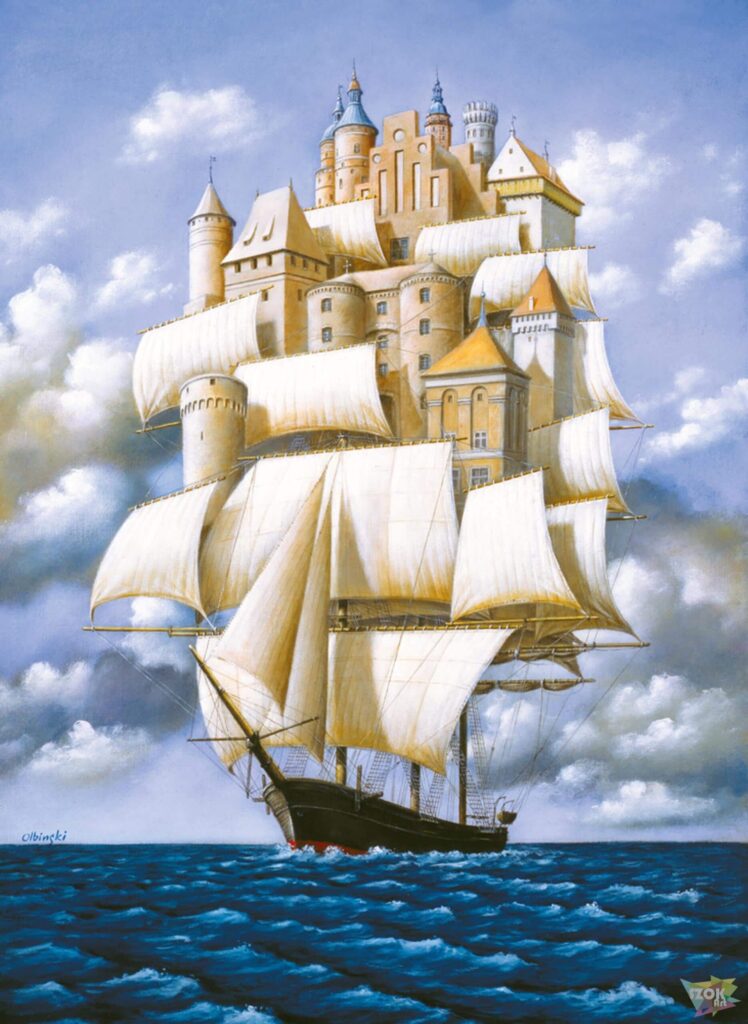 Rafał Olbiński-Sometimes the Ship is Just a Ship
