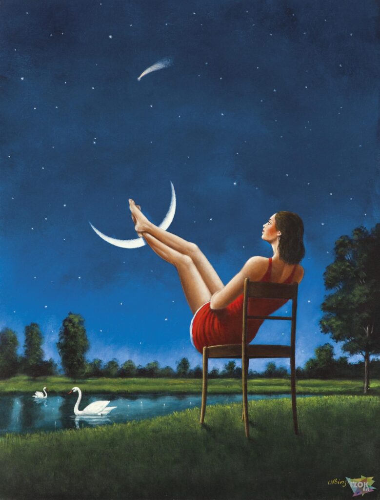 Rafał Olbiński-Romancing the Moon