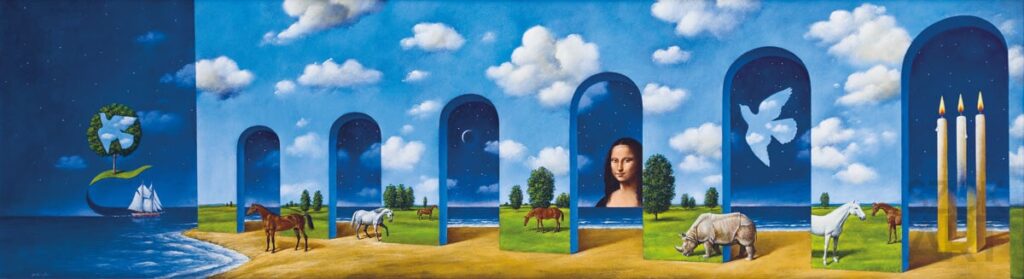 Rafał Olbiński-Much Ado About Nothing