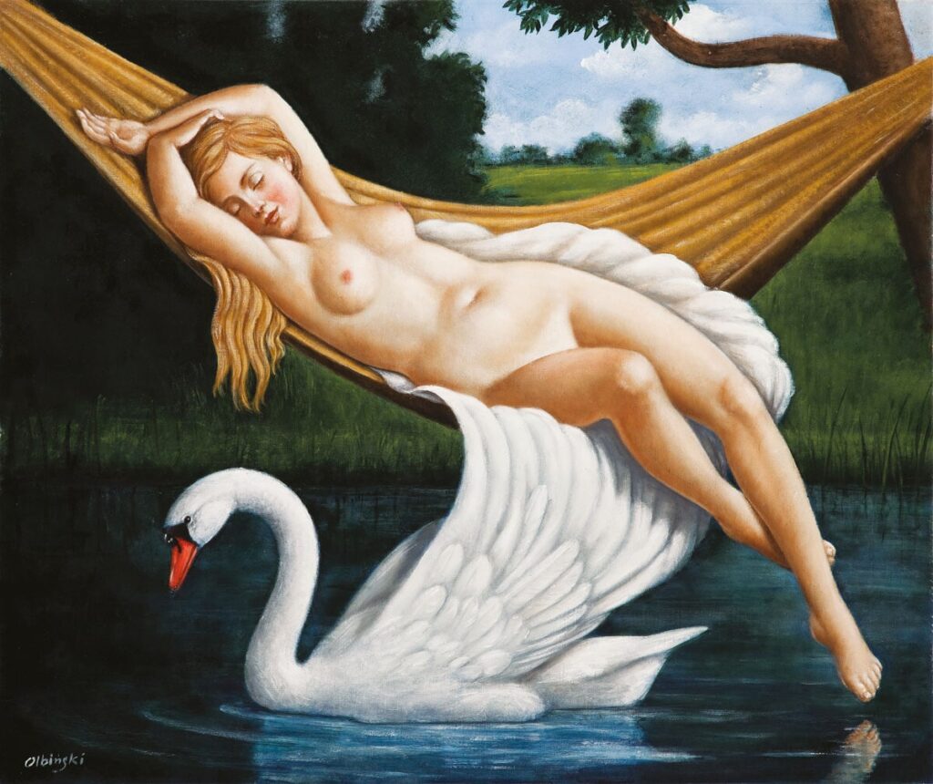 Rafał Olbiński-Leda „Po grzechu”