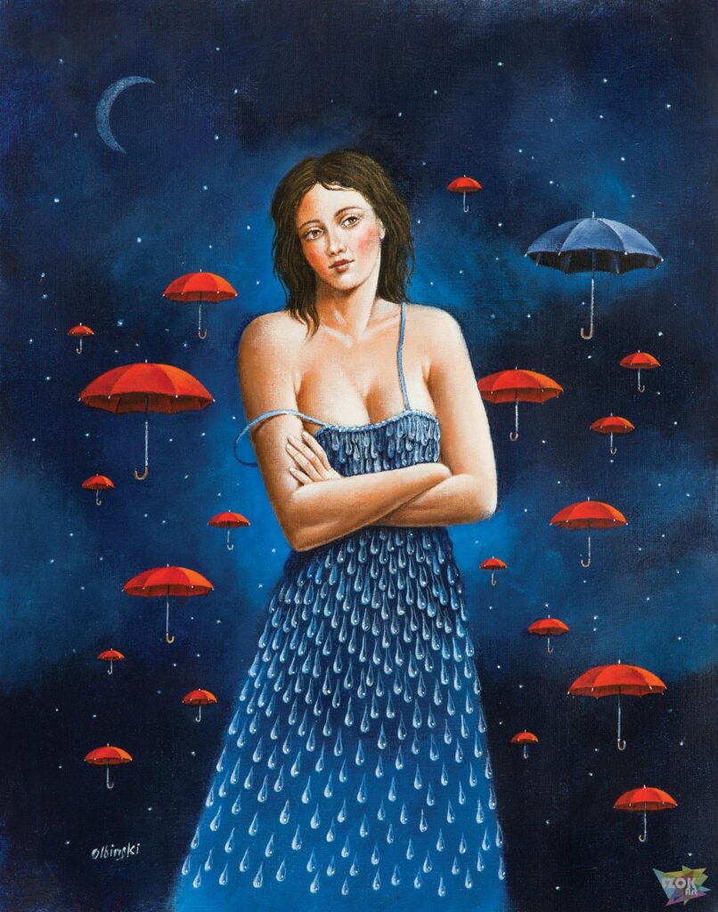Rafał Olbiński-World of references in red