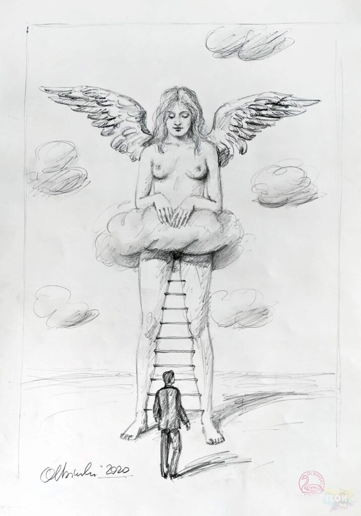 Rafał Olbiński-Stairway to heaven