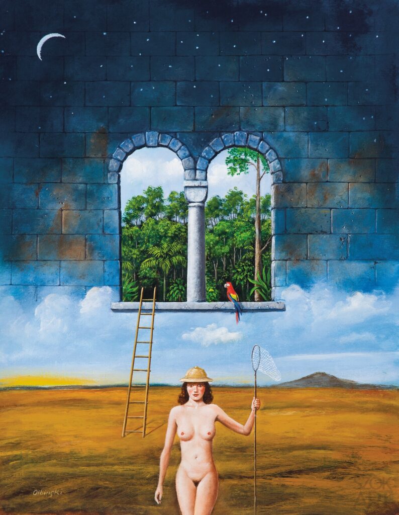 Rafał Olbiński-Bird Catcher