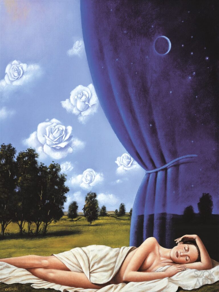 Rafał Olbiński-The night of shooting stars"