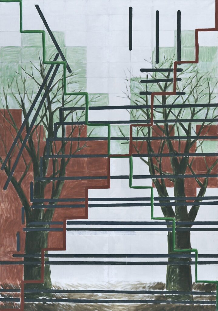 Jarosław Modzelewski|Marek Sobczyk-Co? Dystans; Czym? Kompozycja [Gilbert and George; dwie kompozycje jako kompozycja]