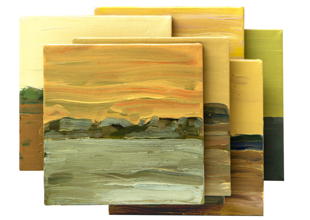 Landscape Tomasz Ciecierski pejzaż , abstrakcja obraz olejny